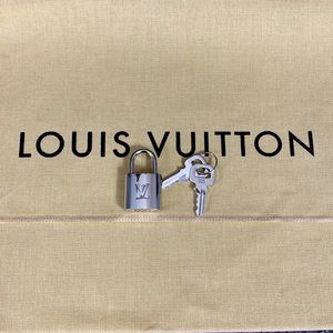 Louis Vuitton Rare Silver Lock & key New w/o box dust bag